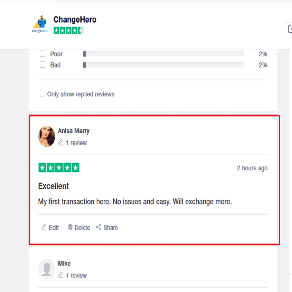 Trustpilot review